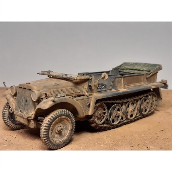Dragon 6732 1/35 Ölçek, Sd.Kfz.10 Ausf.A ve 5cm PaK 38 Tanksavar Topu, Plastik Model Kiti