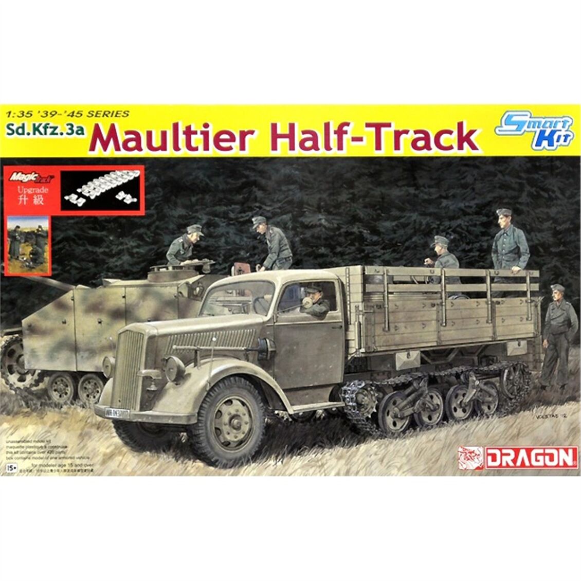 Dragon 6761 1/35 Ölçek, Opel Maultier Yarı Paletli Alman Kamyonu, Plastik Model Kiti