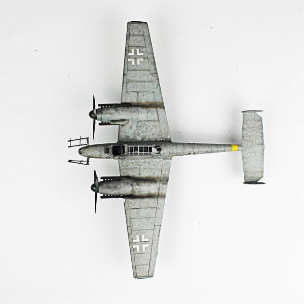 QD097 1/48 Ölçek, Messerschmitt Bf 110 G Sergilemeye Hazır Plastik Uçak Maketi