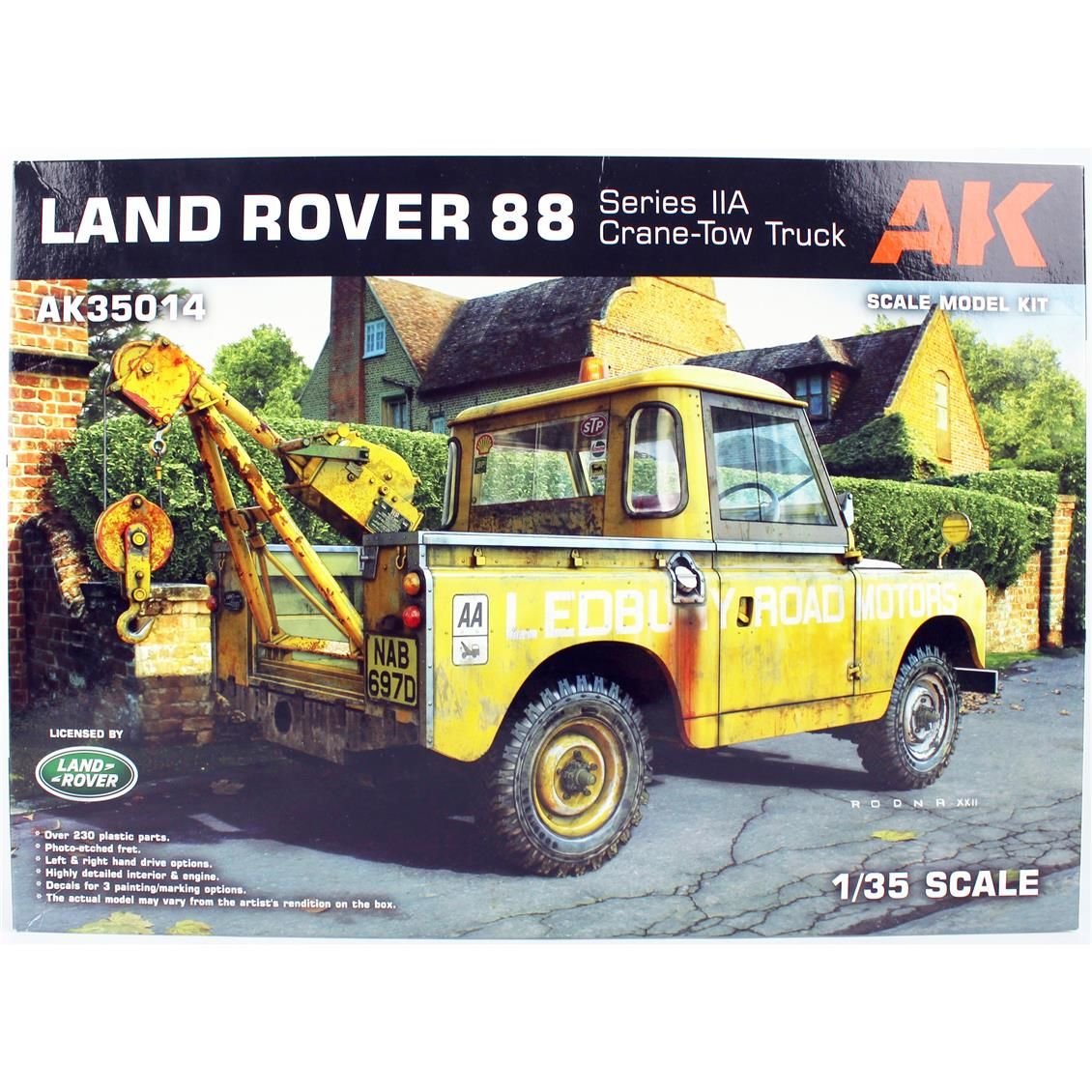 AK Interactive 35014 1/35 Ölçek, Land Rover 88 Series IIA (Vinçli Çekici), Askeri Araç, Plastik Model kiti