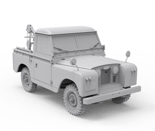AK Interactive 35014 1/35 Ölçek, Land Rover 88 Series IIA (Vinçli Çekici), Askeri Araç, Plastik Model kiti