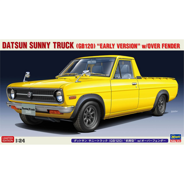 HHasegawa 20641 1/24 Ölçek, Datsun Sunny Truck (GB120), Erken Dönem, Kamyonet Plastik Model Kiti
