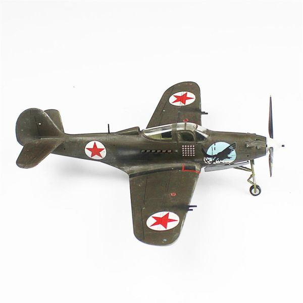 QD098 1/48 Ölçek, P-39A Aircobra Sergilemeye Hazır Plastik Uçak Maketi