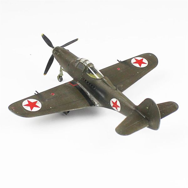QD098 1/48 Ölçek, P-39A Aircobra Sergilemeye Hazır Plastik Uçak Maketi