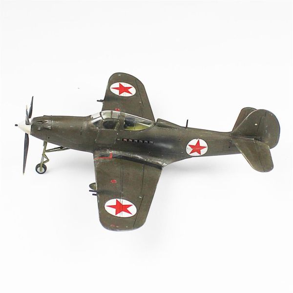 QD098 1/48 Ölçek, P-39A Aircobra Sergilemeye Hazır Plastik Uçak Maketi