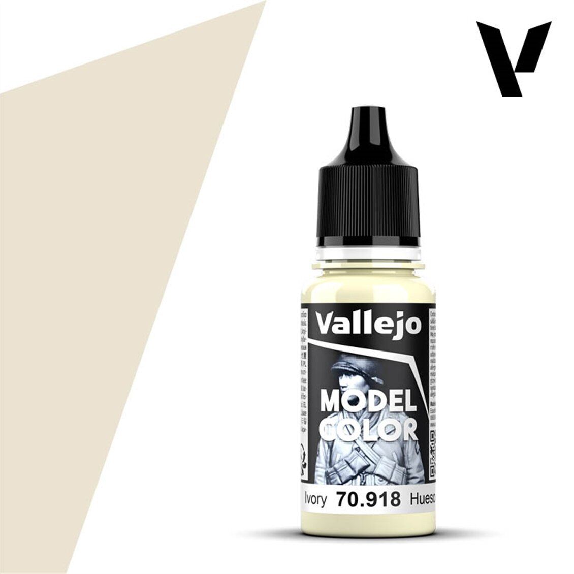 Vallejo 70918 18 ml. (4) Ivory-Matt, Model Color Serisi Model Boyası