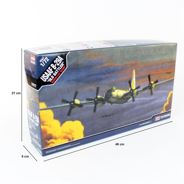 Academy 12517 1/72 Ölçek, USAAF B-29A (Old Battler) Savaş Uçağı, Plastik Model kiti