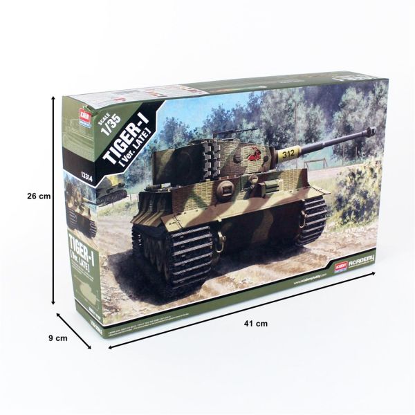 Academy 13314 1/35 Ölçek, Tiger-I Geç Dönem Tankı, Plastik Model kiti