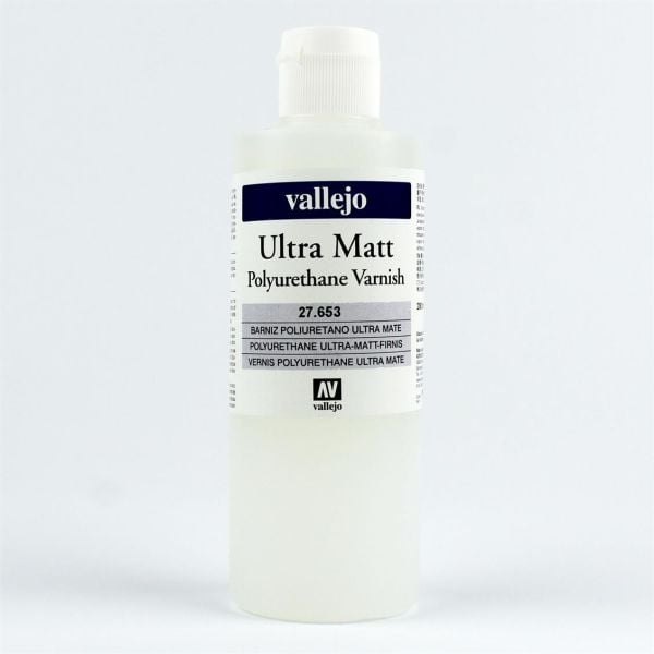 Vallejo 27653 200 ml. Poliüretan Ultra Mat Vernik, Model Boyası