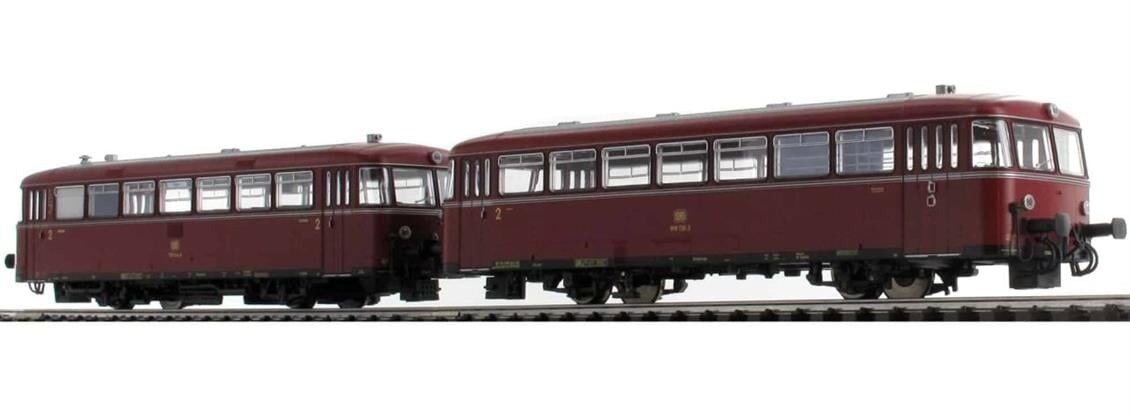 Piko (Expert) 52722 1/87 Ölçek, Railbus 798 ve Vagon 998.6, DB 4.Dönem, PluX22 Decoderli ve Sesli, Model Tren Tramwayı