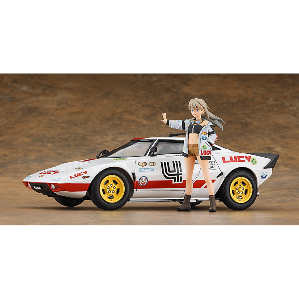 Hasegawa SP528 52328 1/24 Ölçek, Lancia Stratos (Lucy McDonnell) ve Egg Girl Figürü, Yarış Aracı Plastik Model Kiti