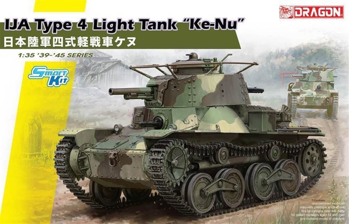 Dragon 6854 1/35 Ölçek, IJA Type 4 (Ke-Nu) Hafif Tankı Plastik Model Kiti