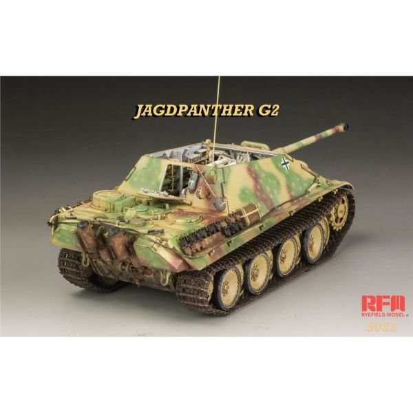 RFM 5022 1/35 Ölçek, Jagdpanther G2, İç Detaylı İmha Tanklı, Plastik Model kiti
