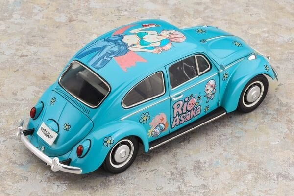 Hasegawa SP665 52465 1/24 Ölçek, Volkswagen Beetle Type 1 (1966) (Rio Asaka) ve Egg Girls Figürü, Otomobil Plastik Model Kiti