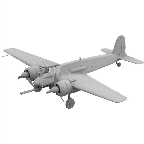 Takom 48002 1/48 Ölçek, Henschel Hs 129 B-3 (İç Detaylı) ve Şeffaf Parçalar, Savaş Uçağı Plastik Model Kiti