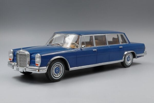Mcg 18189 1/18 Ölçek, Mercedes Benz 600 LİMOUSİNE, Dark Blue, Sergilemeye Hazır Metal Araba Modeli