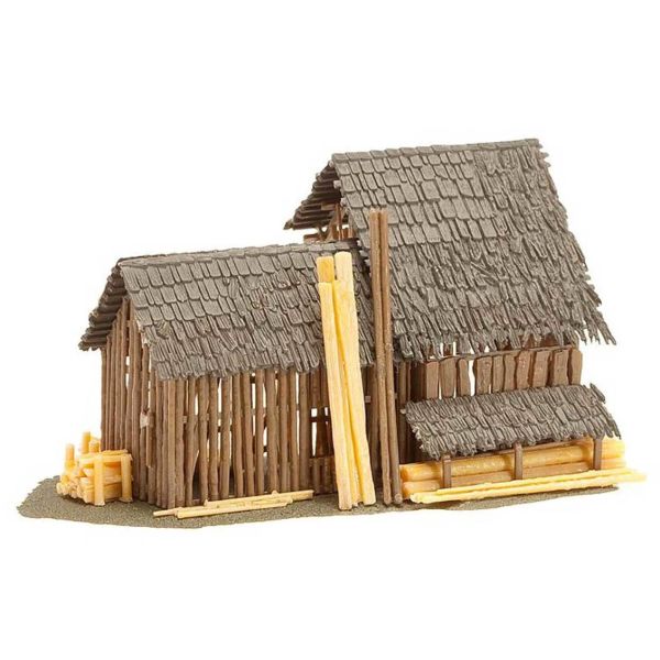 Faller 130294 1/87 Ölçek, Ahşap Orman Barakası, Plastik Model Kiti