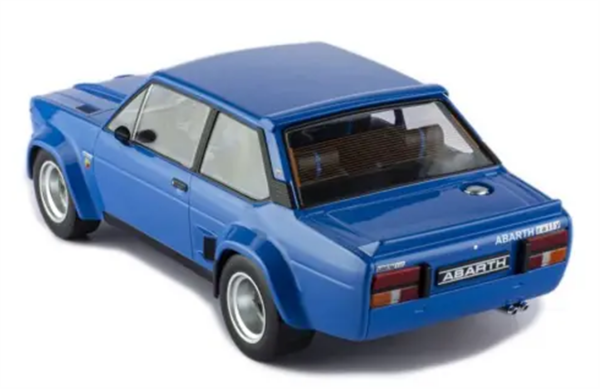 Ixo 751 1/18 Ölçek, Fiat 131 Abarth 1980, Blue, Sergilemeye Hazır Metal Araba Modeli
