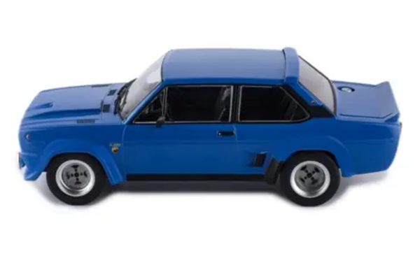 Ixo 751 1/18 Ölçek, Fiat 131 Abarth 1980, Blue, Sergilemeye Hazır Metal Araba Modeli