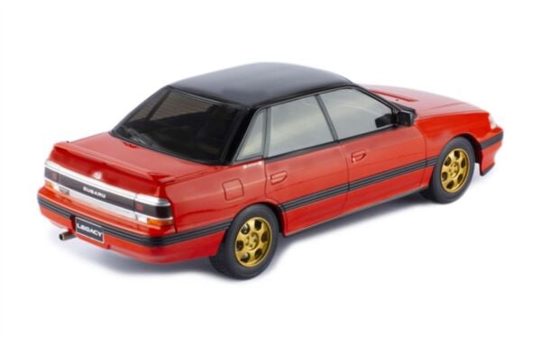 Ixo 864 1/18 Ölçek, Subaru Legacy RS 1991, Red-Blac k, Sergilemeye Hazır Metal Araba Modeli