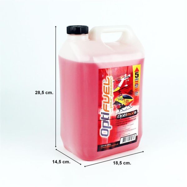 Optifuel  %5 NitroMetan, 2 ve 4 Zamanlı,Model Uçak ve Helikopter Yakıtı, 5 Litre