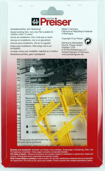 Preiser 17112 1/87 Ölçek, Eşya Taşıma Arabaları, Boyanmış Plastik Modelleri, 6 Adet