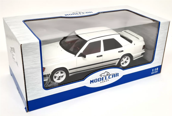 Mcg 81343 1/18 Ölçek, Mercedes Benz W124, Tuning-White, Sergilemeye Hazır Metal Araba Modeli