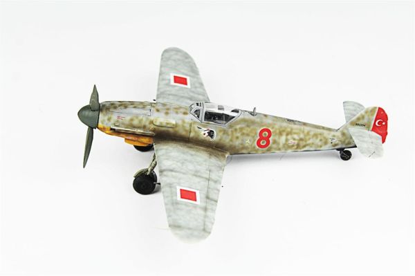 QD120 1/72 Ölçek, Messerschmitt Bf 190 F-Whiff Sergilemeye Hazır Plastik Uçak Maketi