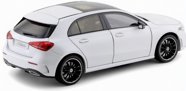 Nzg 66960429 1/18 Ölçek, Mercedes Benz A-Klasse, Digital White Metallic, Sergilemeye Hazır Metal Araba Modeli