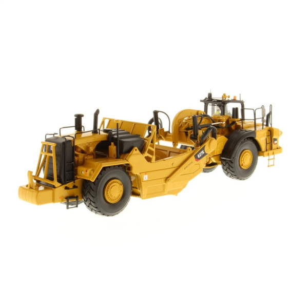 Diecast Masters 85921 1/50 Ölçek, Cat 627K Lastik Tekerli Çekici ve Sıyırıcı, Sergilemeye Hazır Metal İş Makinası Modeli