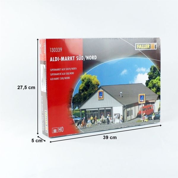 Faller 130339 1/87 Ölçek, Aldi Süpermarket, Plastik Model Kiti