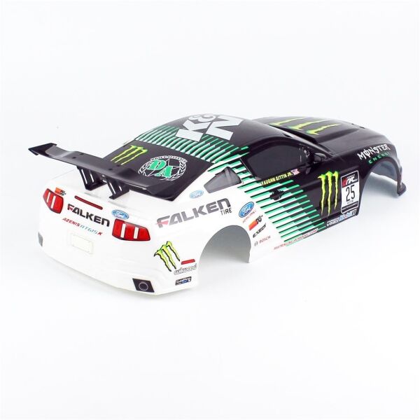 Himoto 31799B 1/10 Ölçek, ENERGY Drift Lexan Kaporta-Yeşil,Mavi