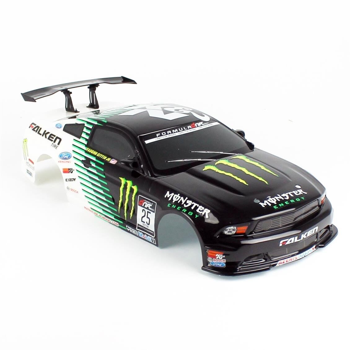 Himoto 31799B 1/10 Ölçek, ENERGY Drift Lexan Kaporta-Yeşil,Mavi