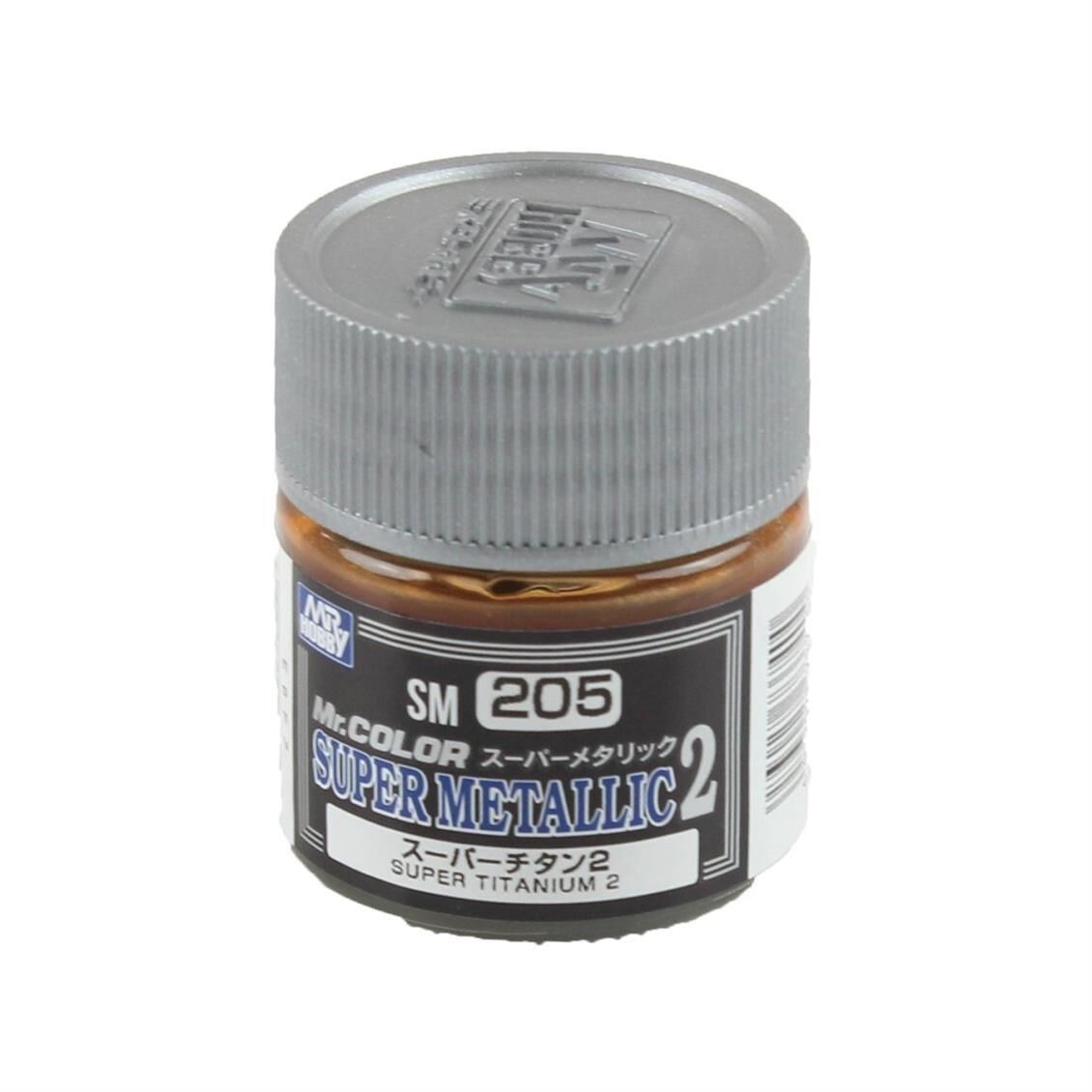 Mr.Hobby SM-205 10 ml. Super Titanium, Metallic Colors-II Serisi Model Boyası