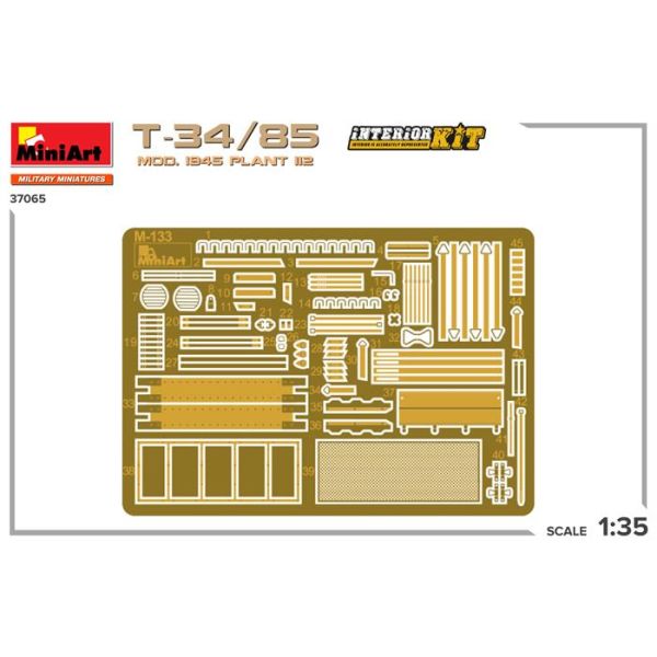 MiniArt 1:35 T-34-85 Mod 1945 Plant 112 Interior Kit
