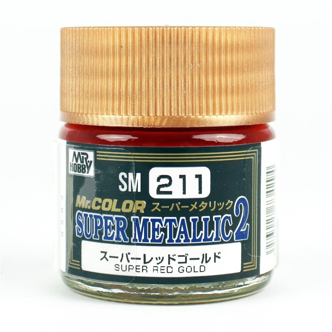 Mr.Hobby SM-211 10 ml. Super Metallic Red Gold, Metallic Colors-II Serisi Model Boyası