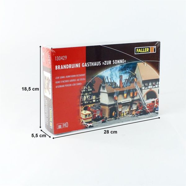 Faller 130429 1/87 Ölçek, Yanan Restoran Binası, Plastik Model Kiti