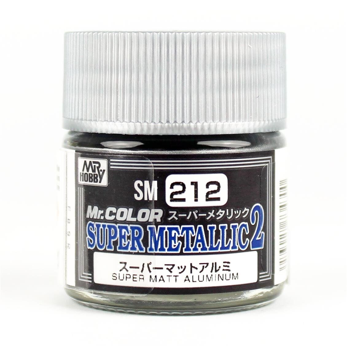 Mr.Hobby SM-212 10 ml. Super Metallic Mat Aluminium, Metallic Colors-II Serisi Model Boyası