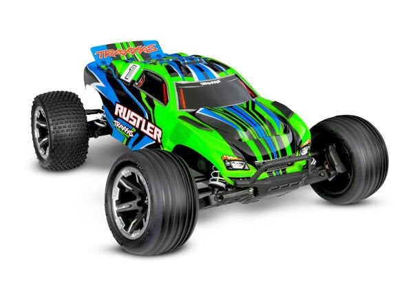 Traxxas Rustler HD 1/10 2WD + USB Şarj Aleti Yeşil