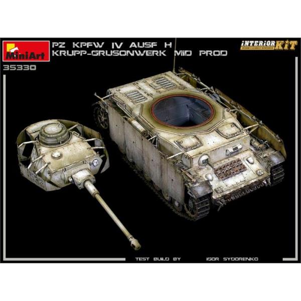 MiniArt Pz. Kpfw. IV Ausf H Krupp - Grusonwerk Mid. Prod. Ağustos-Eylül 1943 Interior Kit