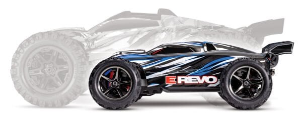 Traxxas 1/16 E-Revo® 4x4 + USB-C Şarj Aleti Mavi