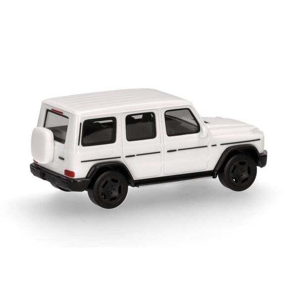 Herpa 421195 1/87 Ölçek, Mercedes-Benz G580 EQ Cip, N465, Beyaz, Sergilemeye Hazır Model Araç