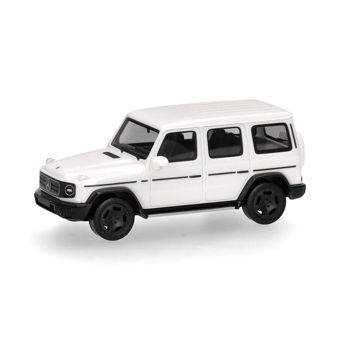 Herpa 421195 1/87 Ölçek, Mercedes-Benz G580 EQ Cip, N465, Beyaz, Sergilemeye Hazır Model Araç
