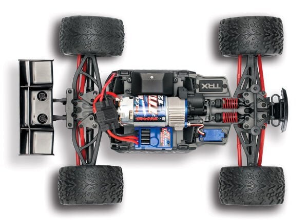 Traxxas 1/16 E-Revo® 4x4 + USB-C Şarj Aleti Kırmızı