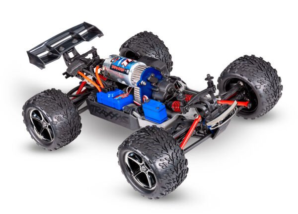Traxxas 1/16 E-Revo® 4x4 + USB-C Şarj Aleti Kırmızı