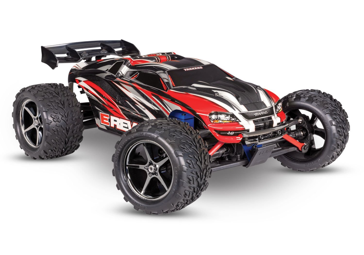 Traxxas 1/16 E-Revo® 4x4 + USB-C Şarj Aleti Kırmızı