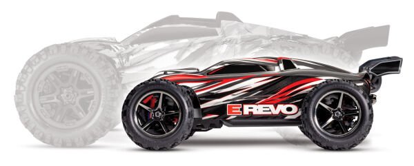 Traxxas 1/16 E-Revo® 4x4 + USB-C Şarj Aleti Kırmızı