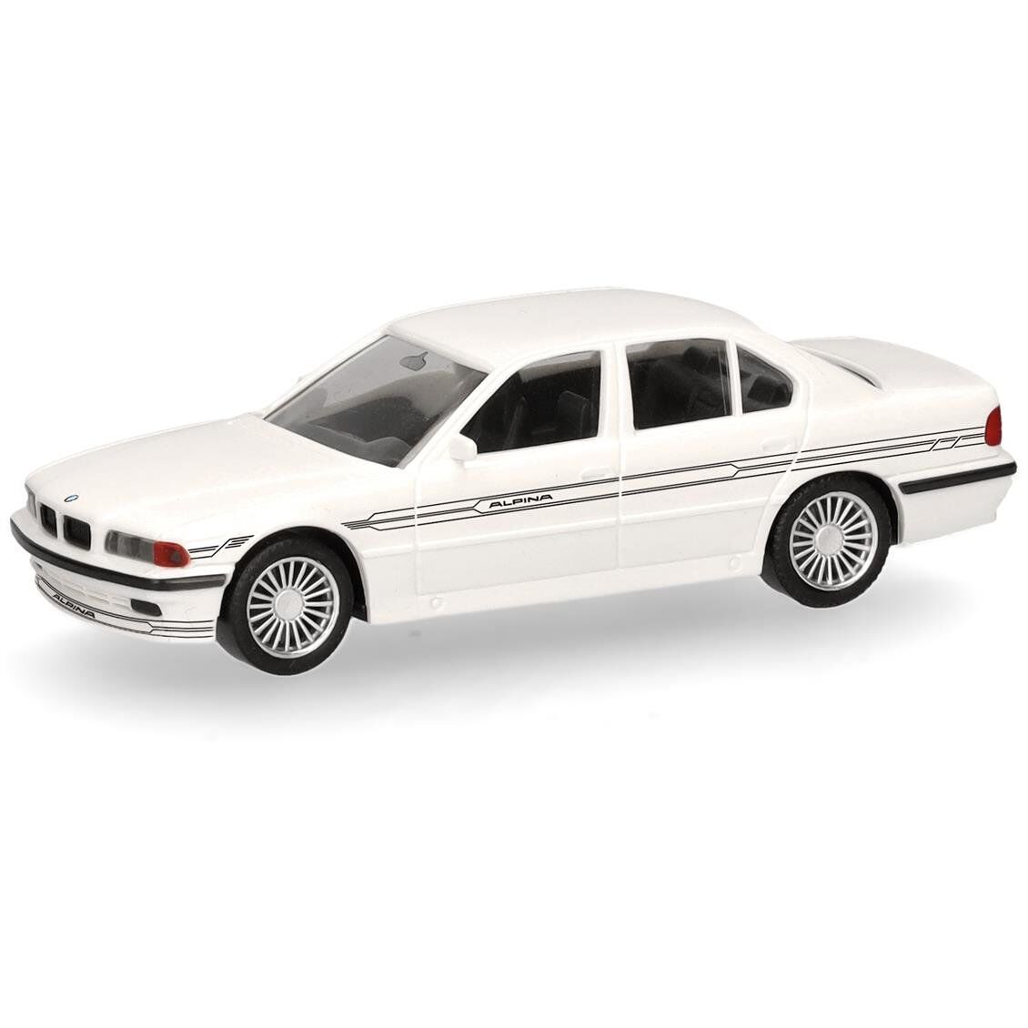 Herpa 421201 1/87 Ölçek, BMW Alpina B12 5.7 (E38), Beyaz, Sergilemeye Hazır Model Araç