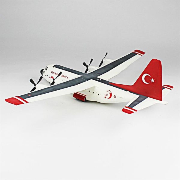 QD138 1/144 Ölçek, C-130 E Hercules Sergilemeye Hazır Plastik Uçak Maketi