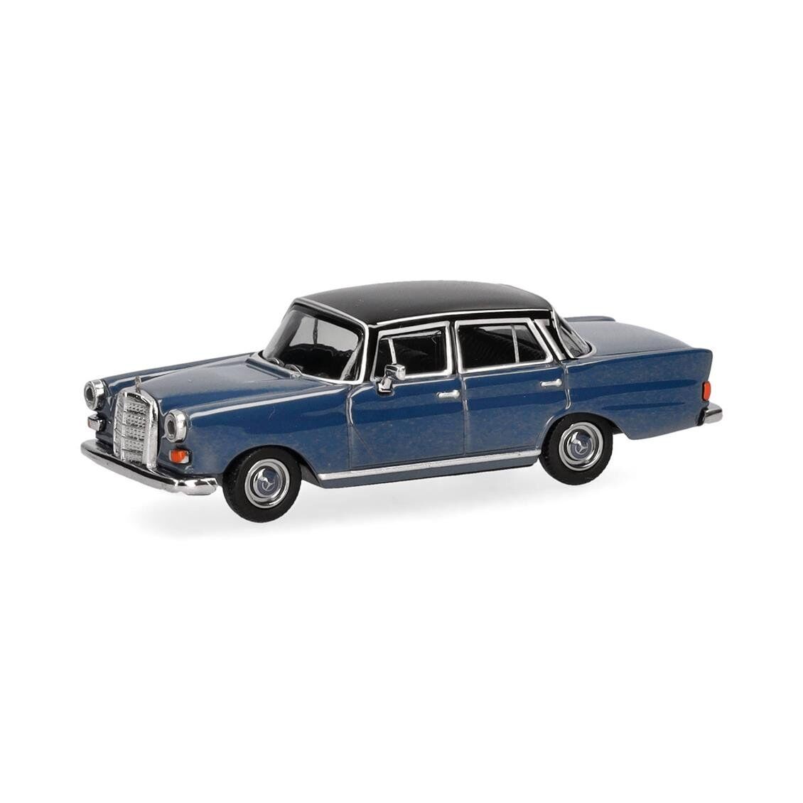 Herpa 430739-004 1/87 Ölçek, Mercedes-Benz 200 Kırlangıç Kasa, Mavi-Beyaz, Sergilemeye Hazır Model Araç